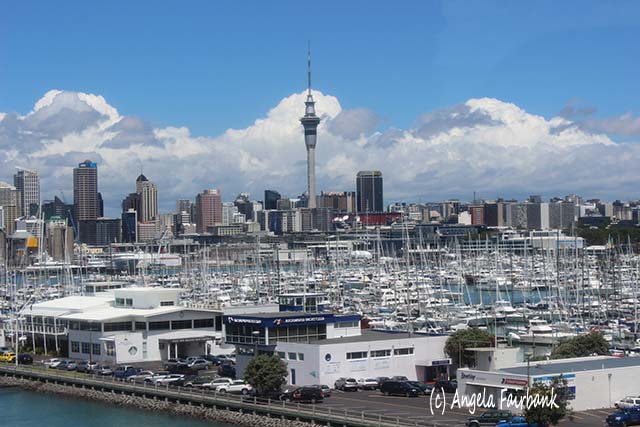 Auckland skyline, Auckland, New Zealand, copyright Angela Fairbank