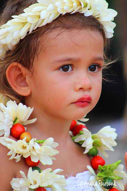 Children of Raiatea dancer, Raiatea, French Polynesia, copyright Angela Fairbank