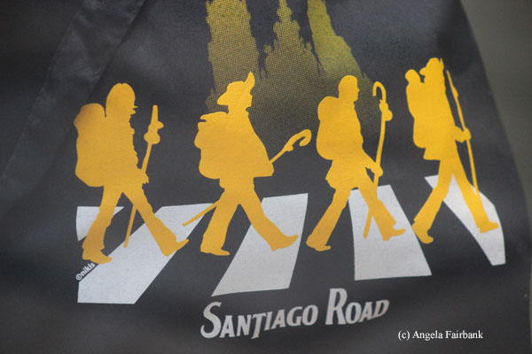 t-shirt imitating Beatles Abbey Road