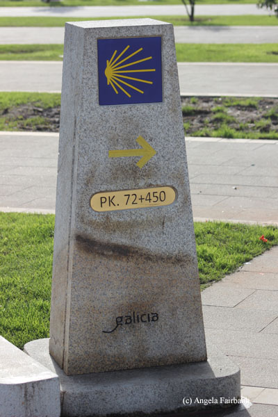official sign to Santiago