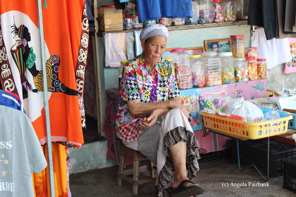 souvenir market vendor