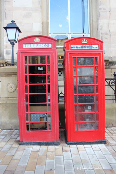 telephone boxes