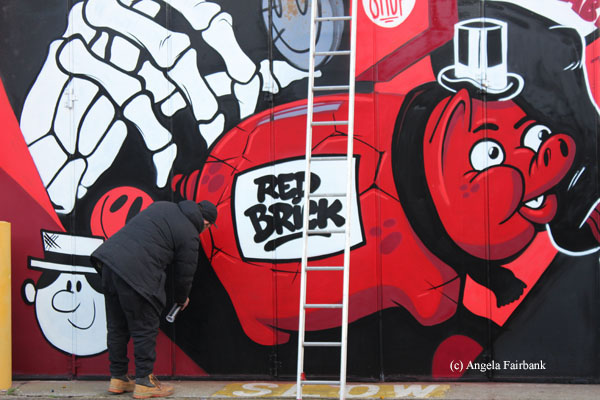 graffiti artists in flagrante
